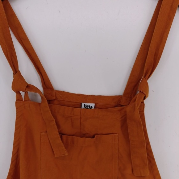 Lucy & Yak Women's Jumpsuit W 32 in Orange 100% Cotton Straight Jumpsuit - Picture 4 of 5